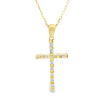 18K Gold Cross Necklace GCD020
