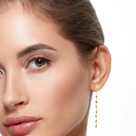 18K Gold Black Diamonds Earrings GED048