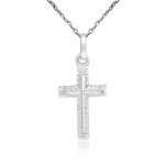 18K Gold Cross Pendant GC001D