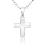 18K Gold Cross Pendant GC001B