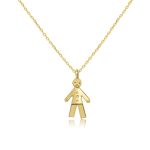 9K Gold Boy Charm Necklace GP107