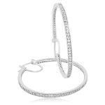 Sterling Silver Hoop Earrings SE117