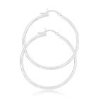 Sterling Silver Hoop Earrings SE204