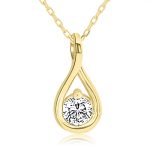 18K Gold Diamond Necklace GPD094