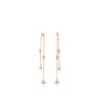 18K Gold Diamond Earrings GED153