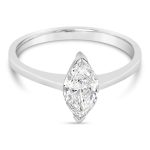 9K Gold Engagement Lab Grown Diamond Ring GRSL58