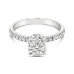 18K Gold Engagement Diamond Ring GRS181