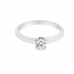 14K Gold Classic Solitaire Diamond Engagement Ring GRS206