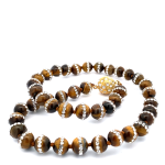 Tiger Eye Bead Necklace N017