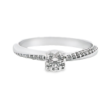 18K Gold Diamond Engagement Ring GRS022