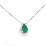 18K Gold Emerald Necklace GPD199
