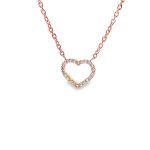 14K Gold Diamond Heart Necklace GPD212