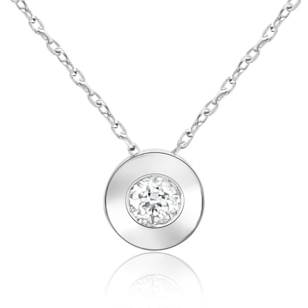 18K Gold Diamond Pendant GPD042