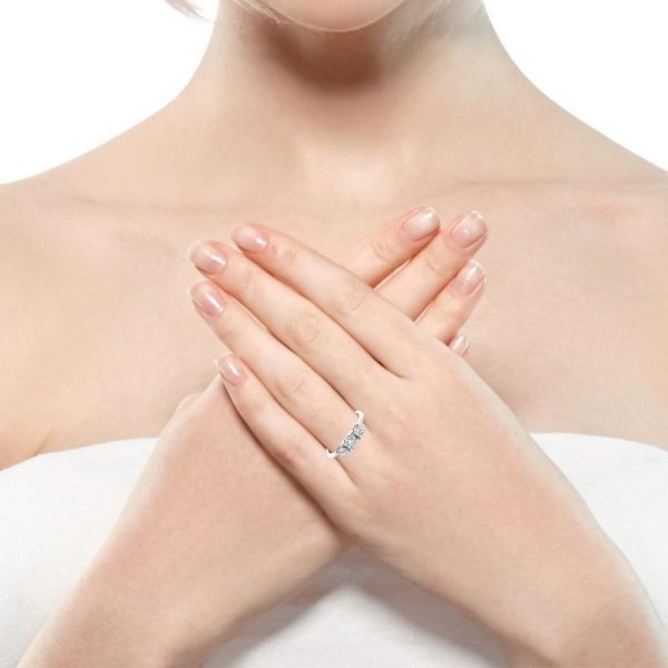 18K Gold "I Love You" Diamond Engagement Ring GRD071