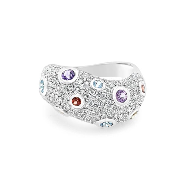 18K Gold Diamond Ring GRD069