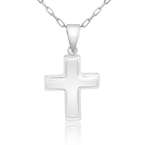 The Sleek & Modern Gold 18K Gold Cross Pendant GC043