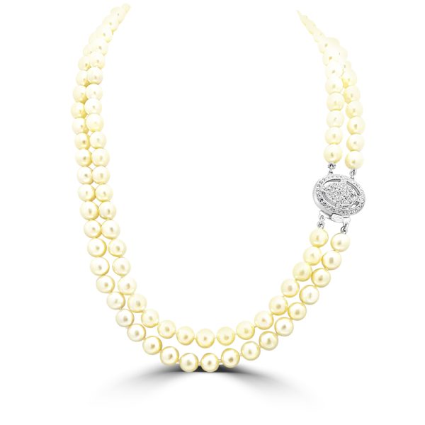 'Akoya' Sea Water Golden Pearl Necklace P010