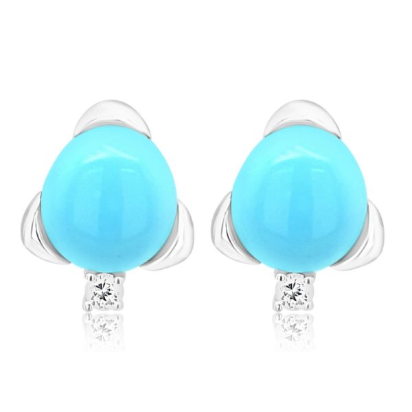 Sterling Silver Turquoise Earrings SE130
