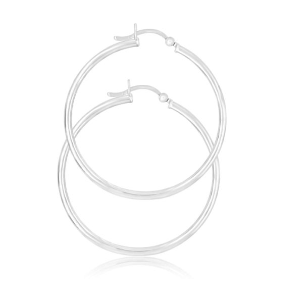 Sterling Silver Hoop Earrings SE204