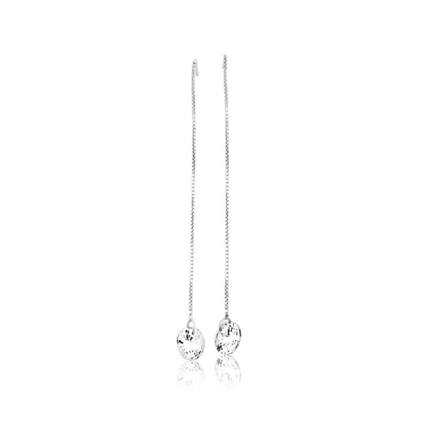 Sterling Silver Drop Earrings SE101C
