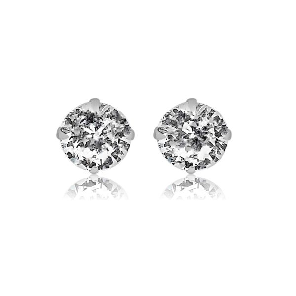 Sterling Silver Stud Swarovski Earrings SE004
