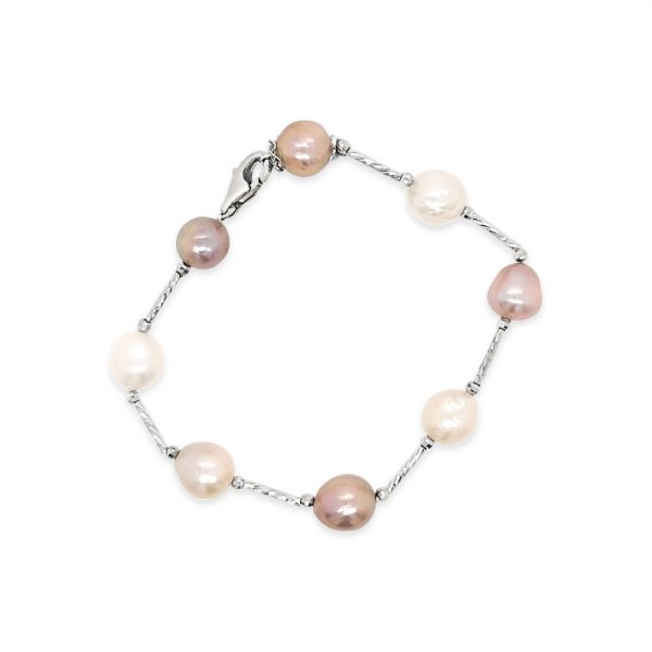 Sterling Silver Pearl Bracelet PB050