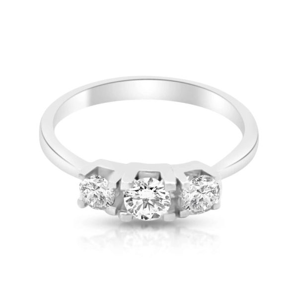 18K Gold "I Love You" Diamond Engagement Ring GRD071