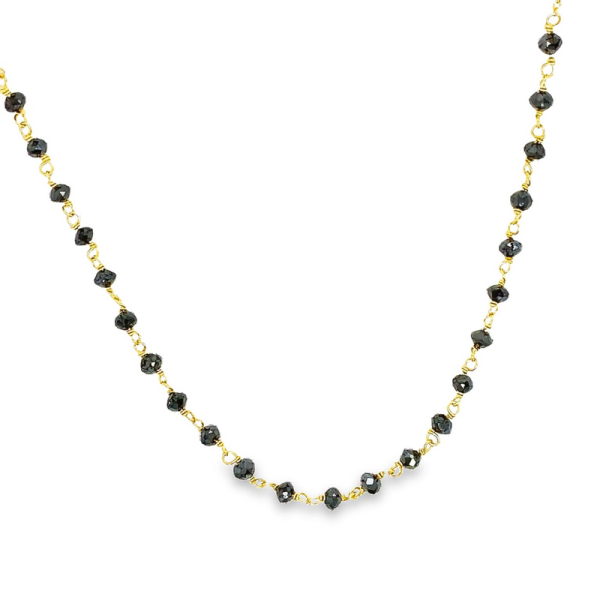 18K Black Diamonds Necklace GPD165