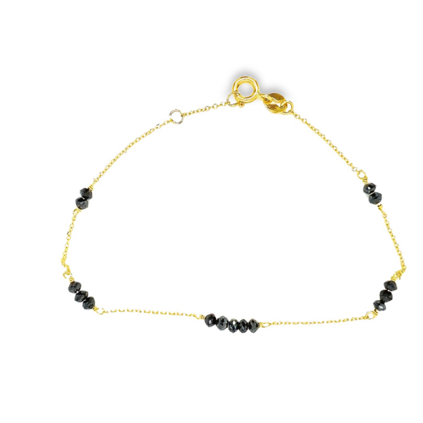 18K Black Diamonds Bracelet GBD017