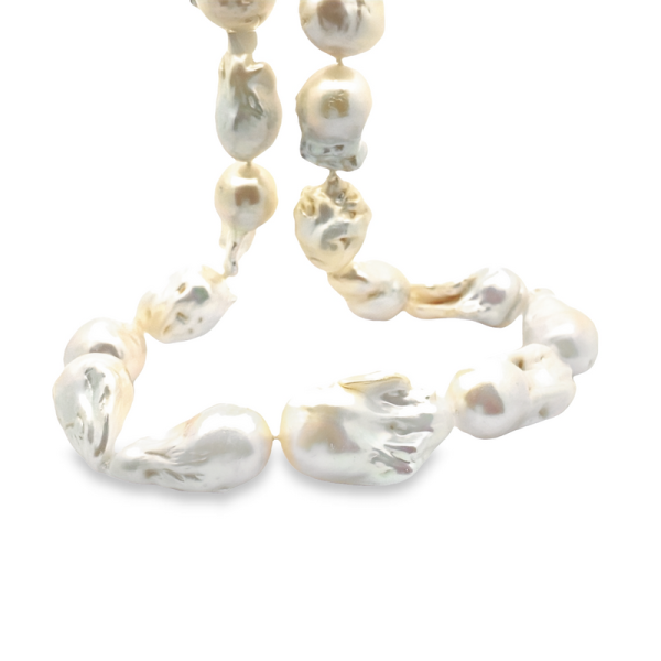 Keshi Pearl 18K Gold Necklace N014