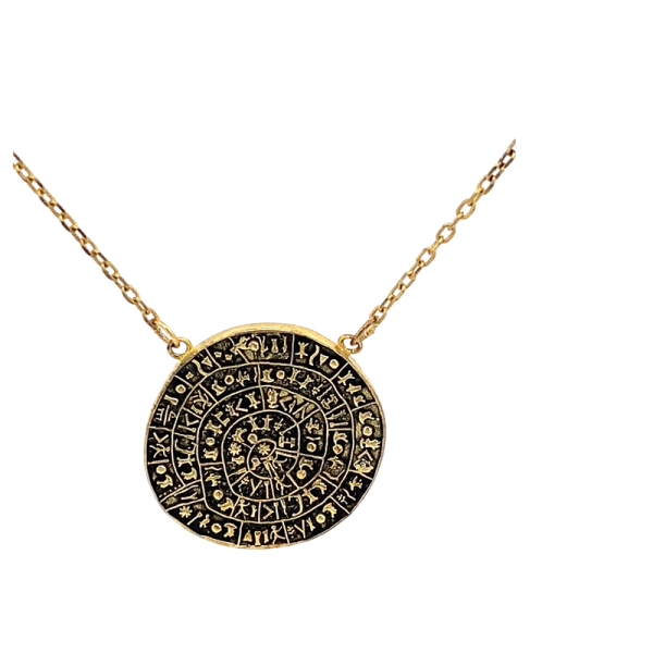 Minoan Phaistos Disc Necklace SP0141