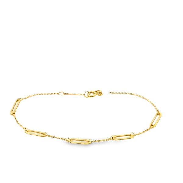 18K Gold Link Bracelet GB236