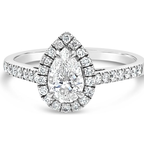 18K Gold Diamond Engagement Ring GRS193