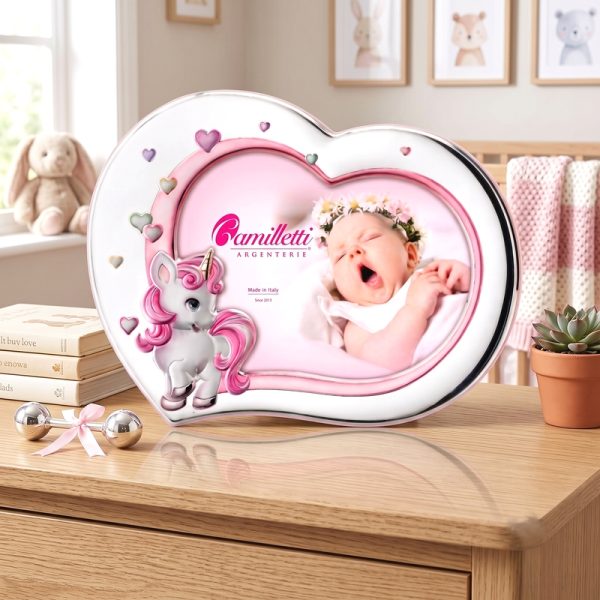 Italian Argento 999 Micro Silver Baby Frame | Nursery Decor 002