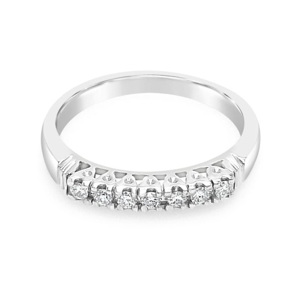 Eternity Cubic Zirconia Band ∣ Five-Stone Ring in 18K Gold GR040