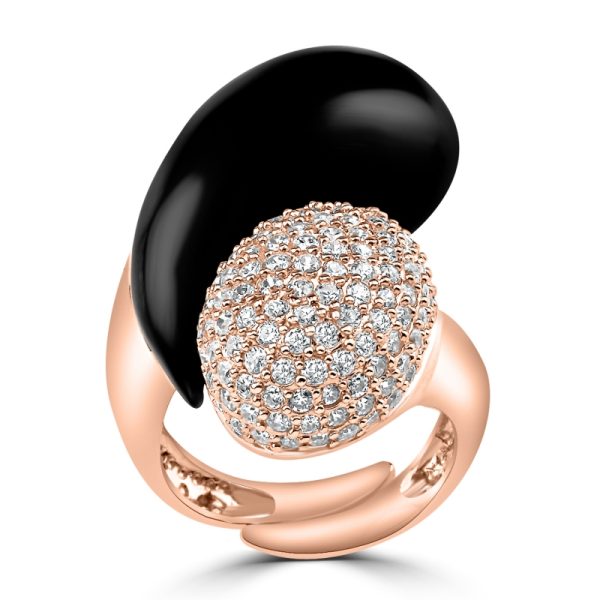 Rose Gold Plating Ring in Sterling Silver 925