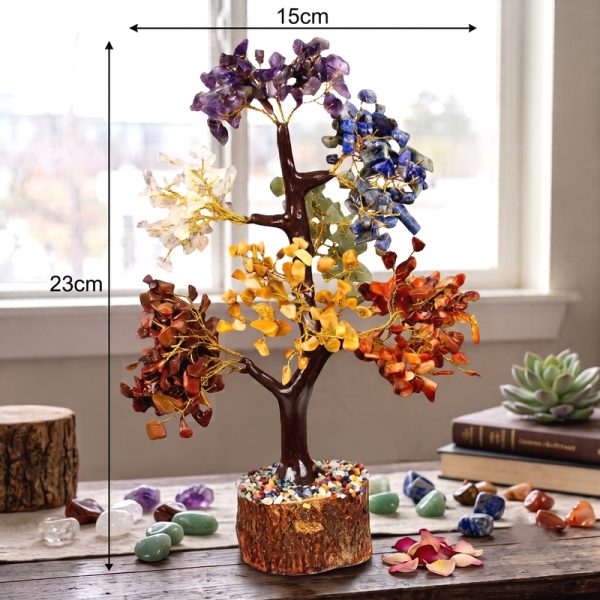 Handcrafted Multi-Stone Wire Tree of Life | 23cm V025-5