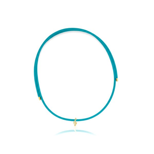 Magnetic Cord Necklace | Minimalist 18K Gold Pendant GP255-1