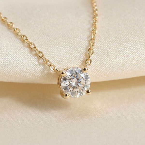 18K Gold Diamond Necklace GPD203