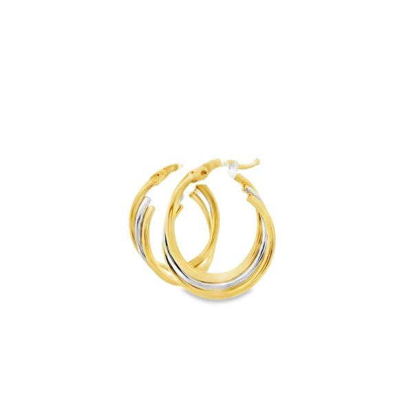 18K Gold Hoop Earrings GE031