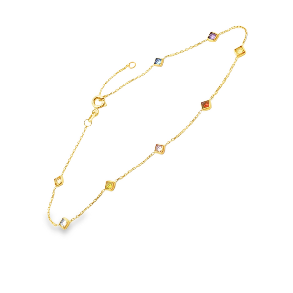 18K Gold Multicolour Bracelet GB283