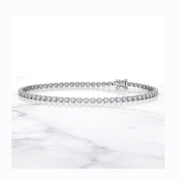 Platinum 1ctw VS/G Diamond Tennis Bracelet | GBD051