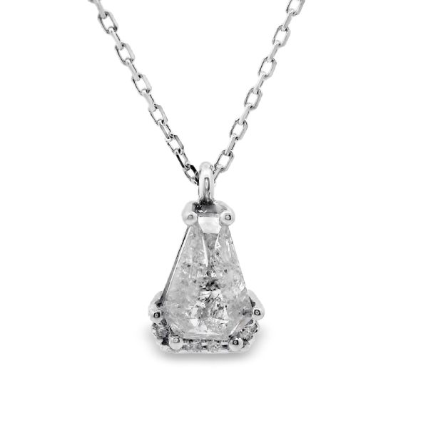 18K Gold Salt & Pepper Diamond Necklace GPD232