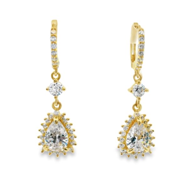 9K Gold Drop Earrings GE020