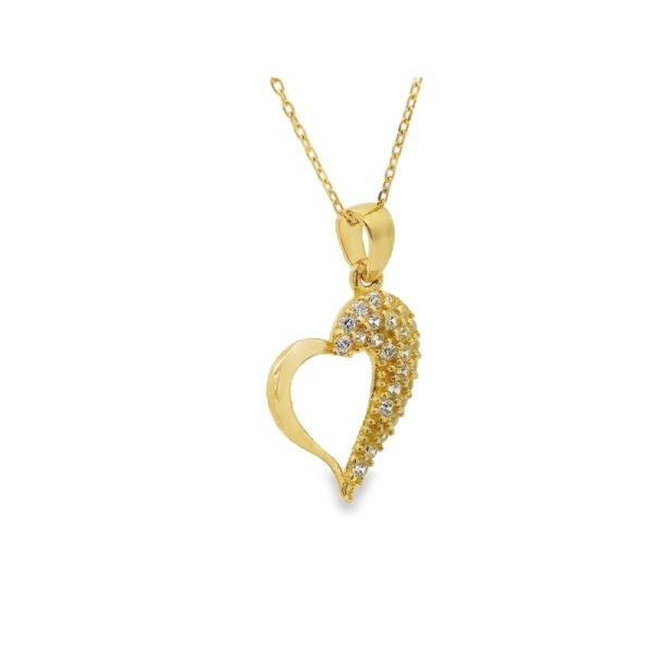 9K Gold Heart Necklace GP0171