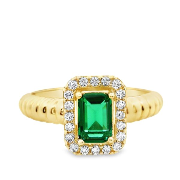 9K Gold Engagement Ring GR0191