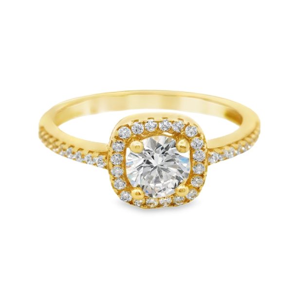 9K Gold Engagement Ring GR0181