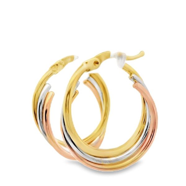 18K Gold Hoop Earrings GE031