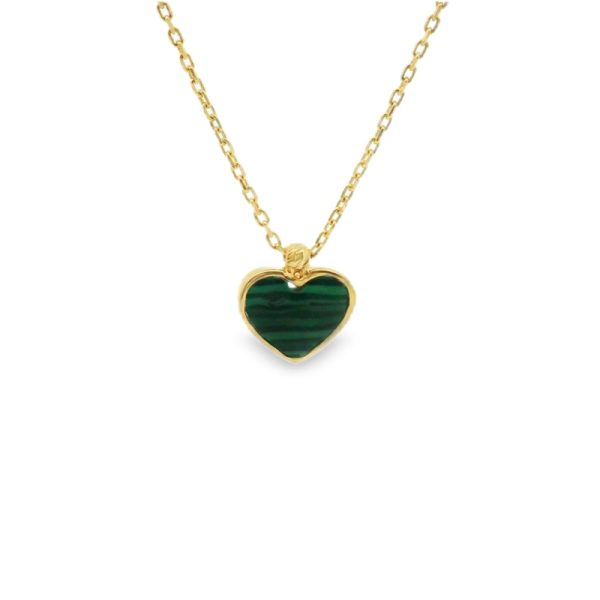 18K Gold Heart Necklace GP032