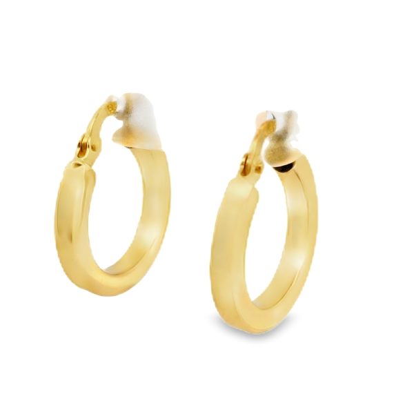 18K Gold Hoop Earrings GE039